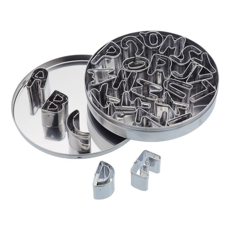 Mastercraft Alphabet Cookie Cutters in Tin 26pc Set