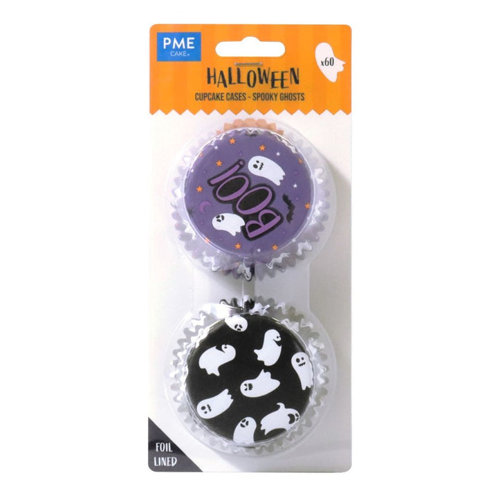 PME Foil Cupcake Cases - Spooky Ghosts 60pk