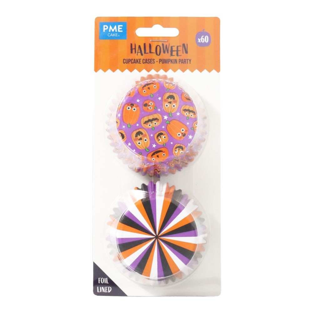 PME Foil Cupcake Cases - Pumpkin Party 60pk