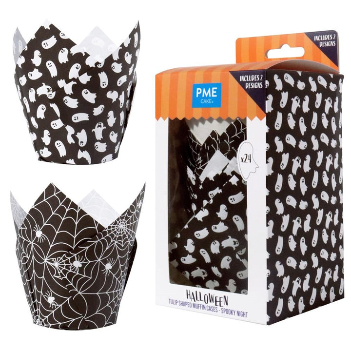 PME Tulip Muffin Cases - Spooky Night 24pk