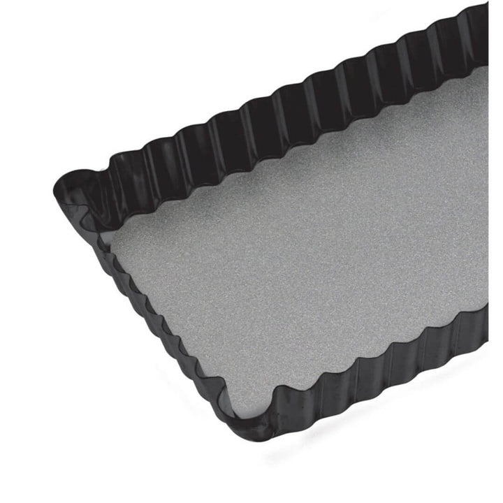 MasterCraft Non-Stick Fluted Rectangular Flan 36x13x2.5cm