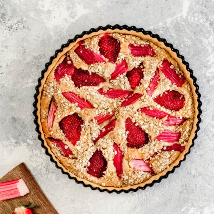 MasterCraft Non-Stick Round Loose-Base Quiche Tin