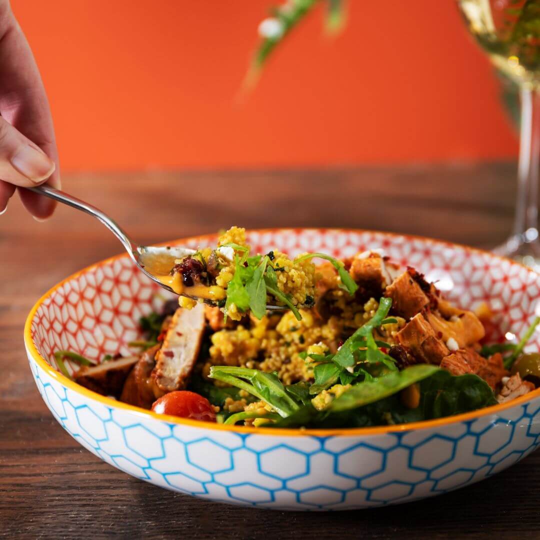 Mikasa Pasta Bowl 21cm Geometric Blue