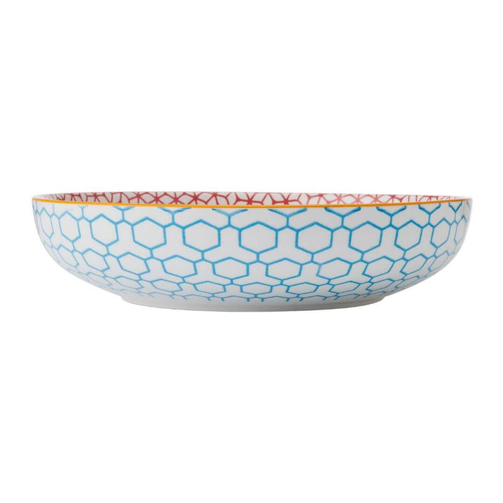 Mikasa Pasta Bowl 21cm Geometric Blue