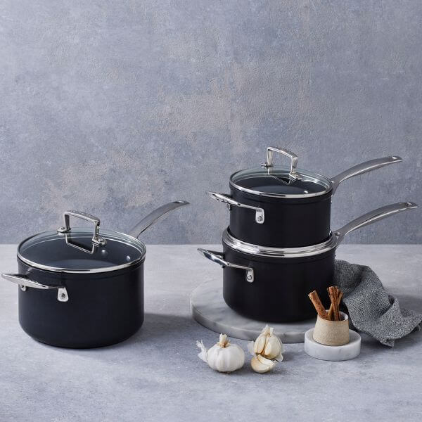 Le Creuset Toughened Non-Stick Saucepan Set 3pce