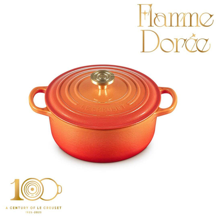 Le  Creuset Flamme Dorée Round Casserole