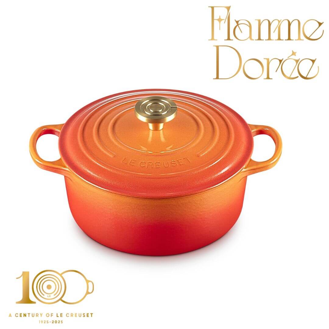 Le  Creuset Flamme Dorée Round Casserole
