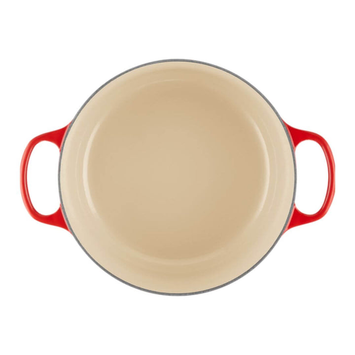Le Creuset Signature 26cm Round Casserole Cerise Star Knob