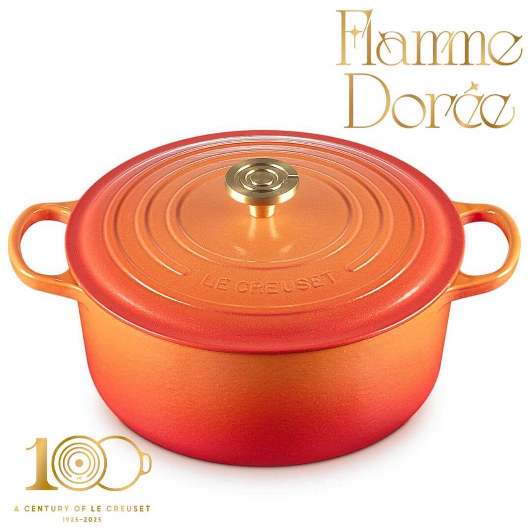 Le  Creuset Flamme Dorée Round Casserole