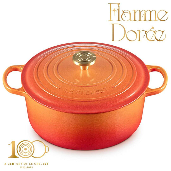 Le  Creuset Flamme Dorée Round Casserole