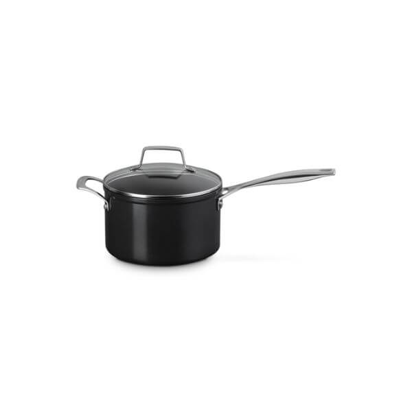 Le Creuset Ceramic Non-Stick Saucepan with Lid