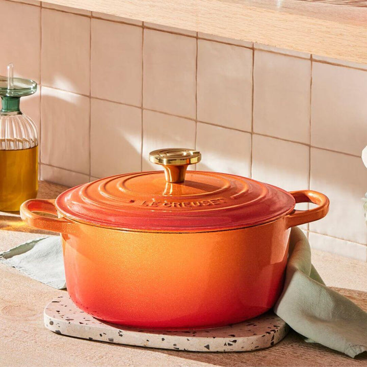 Le  Creuset Flamme Dorée Round Casserole