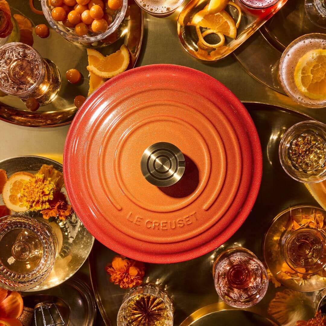 Le  Creuset Flamme Dorée Round Casserole