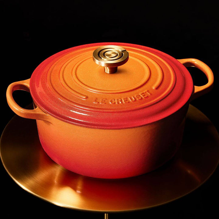 Le  Creuset Flamme Dorée Round Casserole
