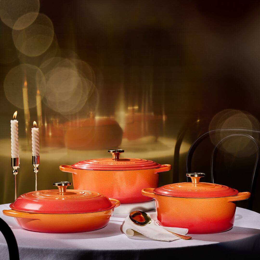 Le  Creuset Flamme Dorée Round Casserole