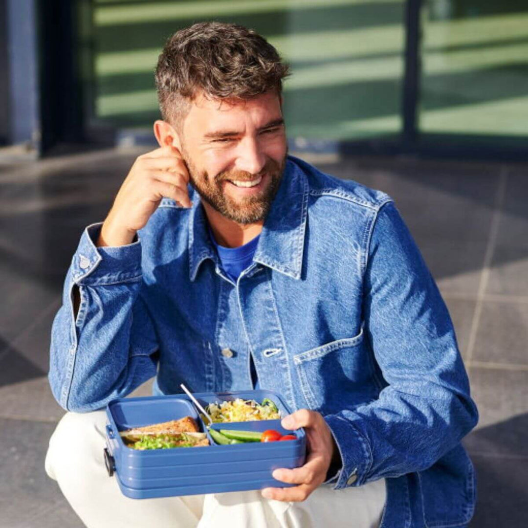Mepal Bento Lunch Box Large Nordic Blue