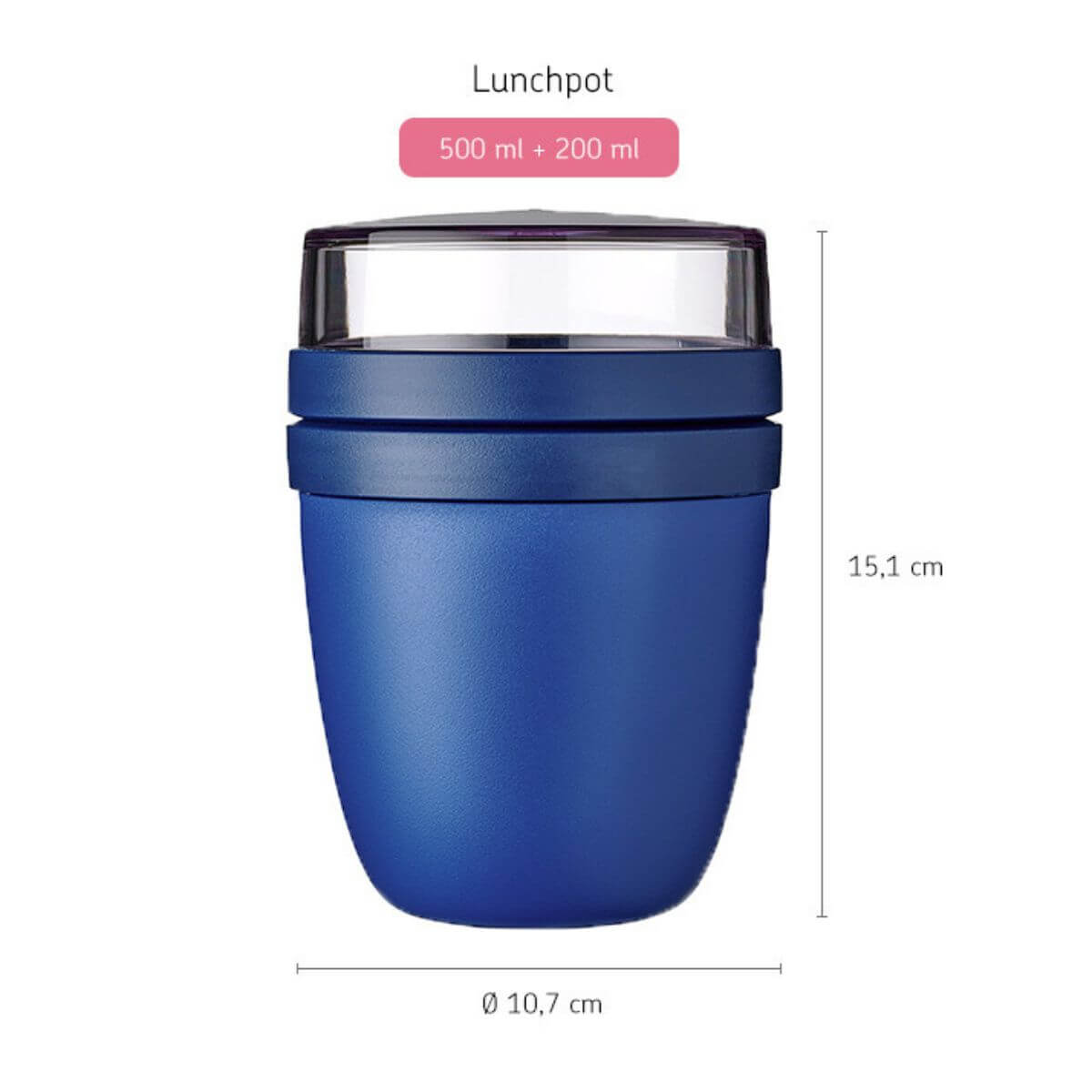 Mepal Ellipse Lunch Pot Vivid Blue