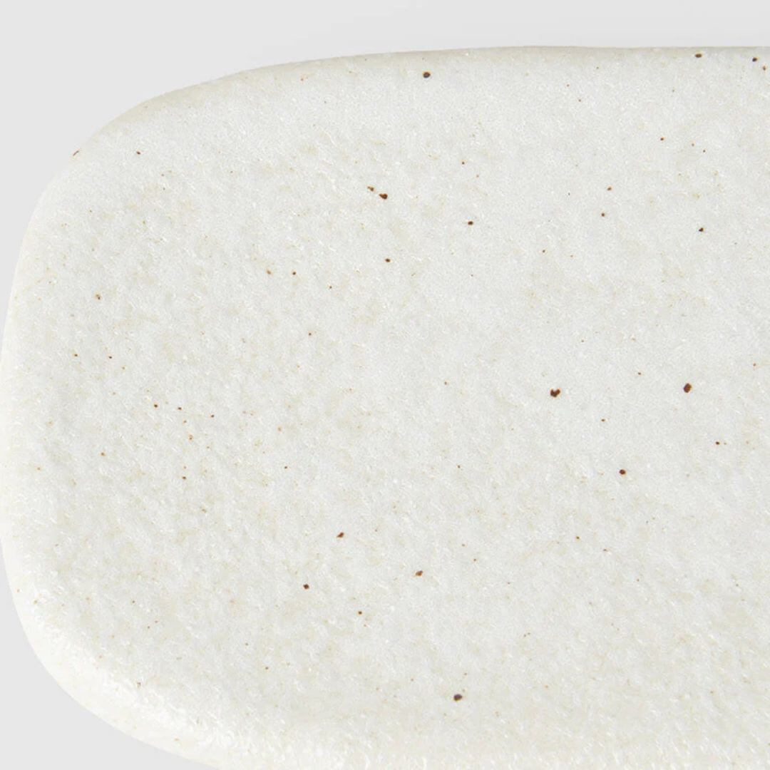 Naibu Shell White Slab Rectangle 22cm