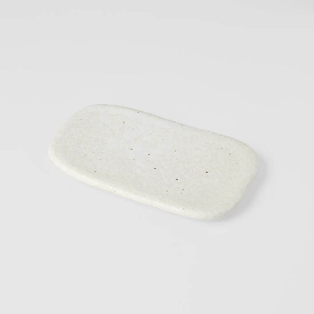 Naibu Shell White Slab Rectangle 22cm