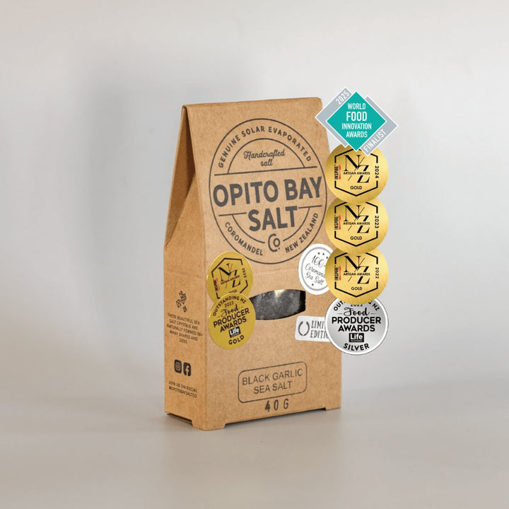 Opito Bay Salt NZ Black Garlic Sea Salt 50g