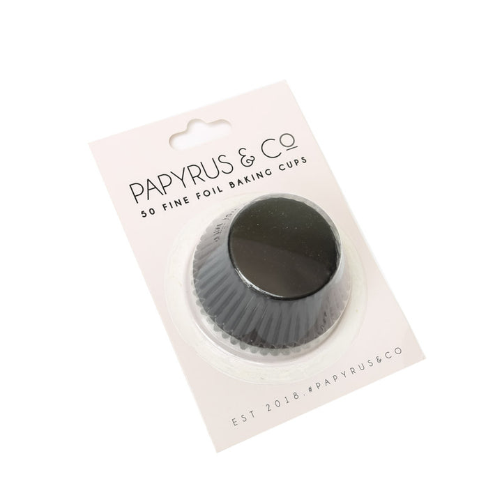 Papyrus Black Foil Baking Cups 50pk 44mm
