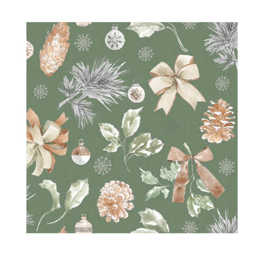 IHR Christmas Luncheon Napkins 20pk Simple Season