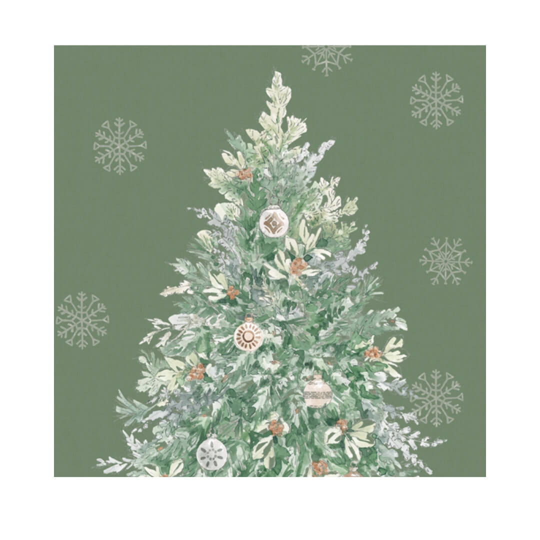IHR Christmas Luncheon Napkins 20pk Simple Season Tree