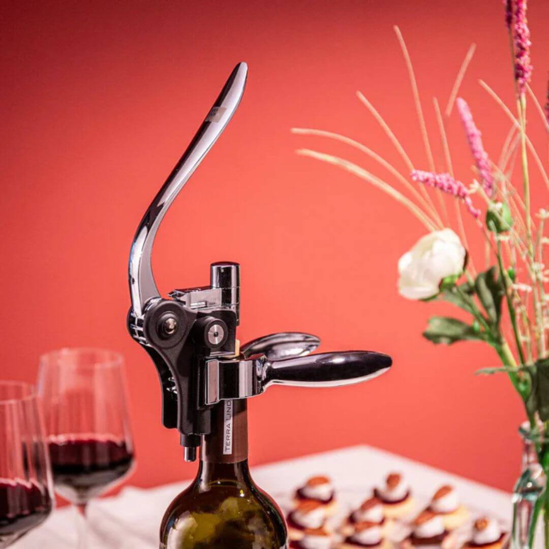 Vacu Vin Lever Corkscrew Black