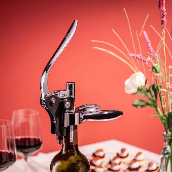 Vacu Vin Lever Corkscrew Black