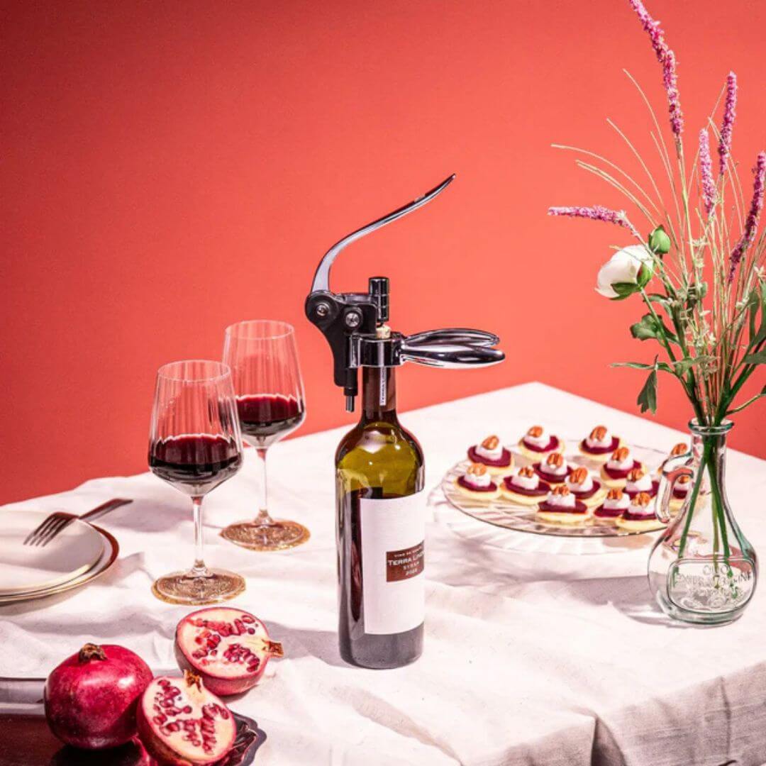 Vacu Vin Lever Corkscrew Black