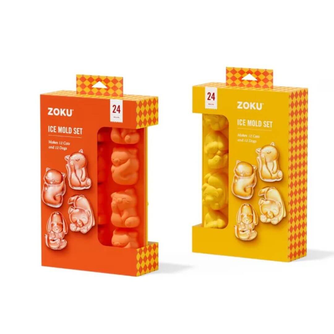 Zoku Cat & Dog Chocolate Tray Set of 2