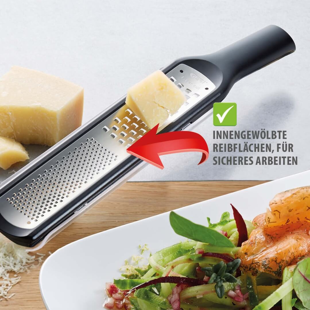 Gefu Rafino Fine and Coarse Grater with Protective Cover