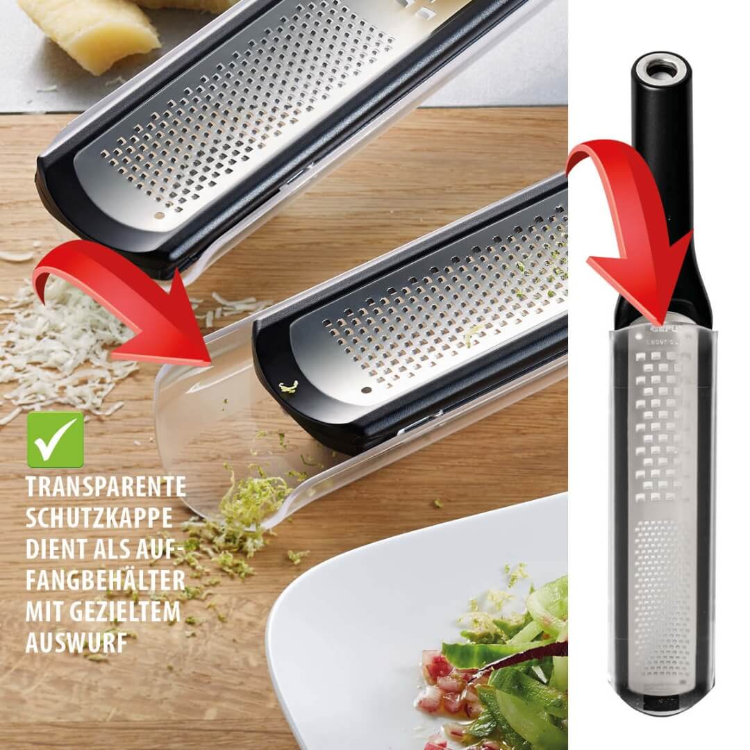 Gefu Rafino Fine and Coarse Grater with Protective Cover