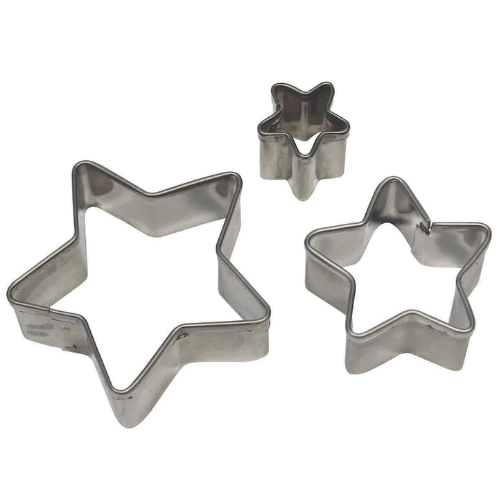 PME Stainless Steel Star Cutter 3pc Set
