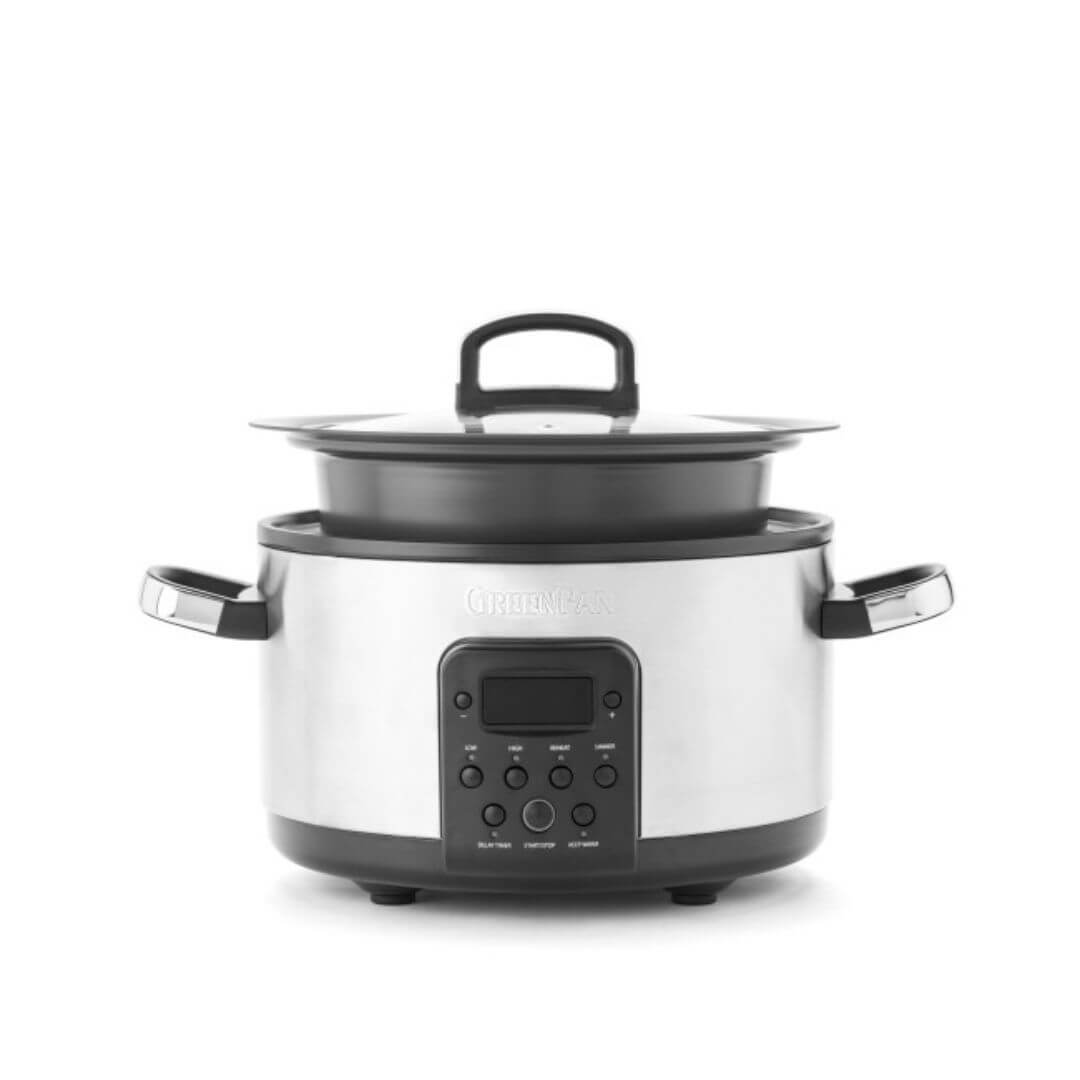 GreenPan Bistro Slow Cooker 3.7L S/S