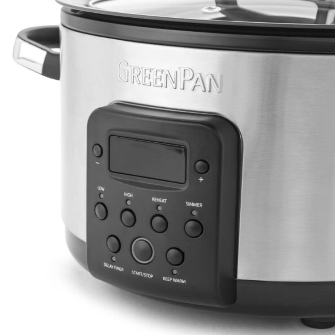GreenPan Bistro Slow Cooker 3.7L S/S