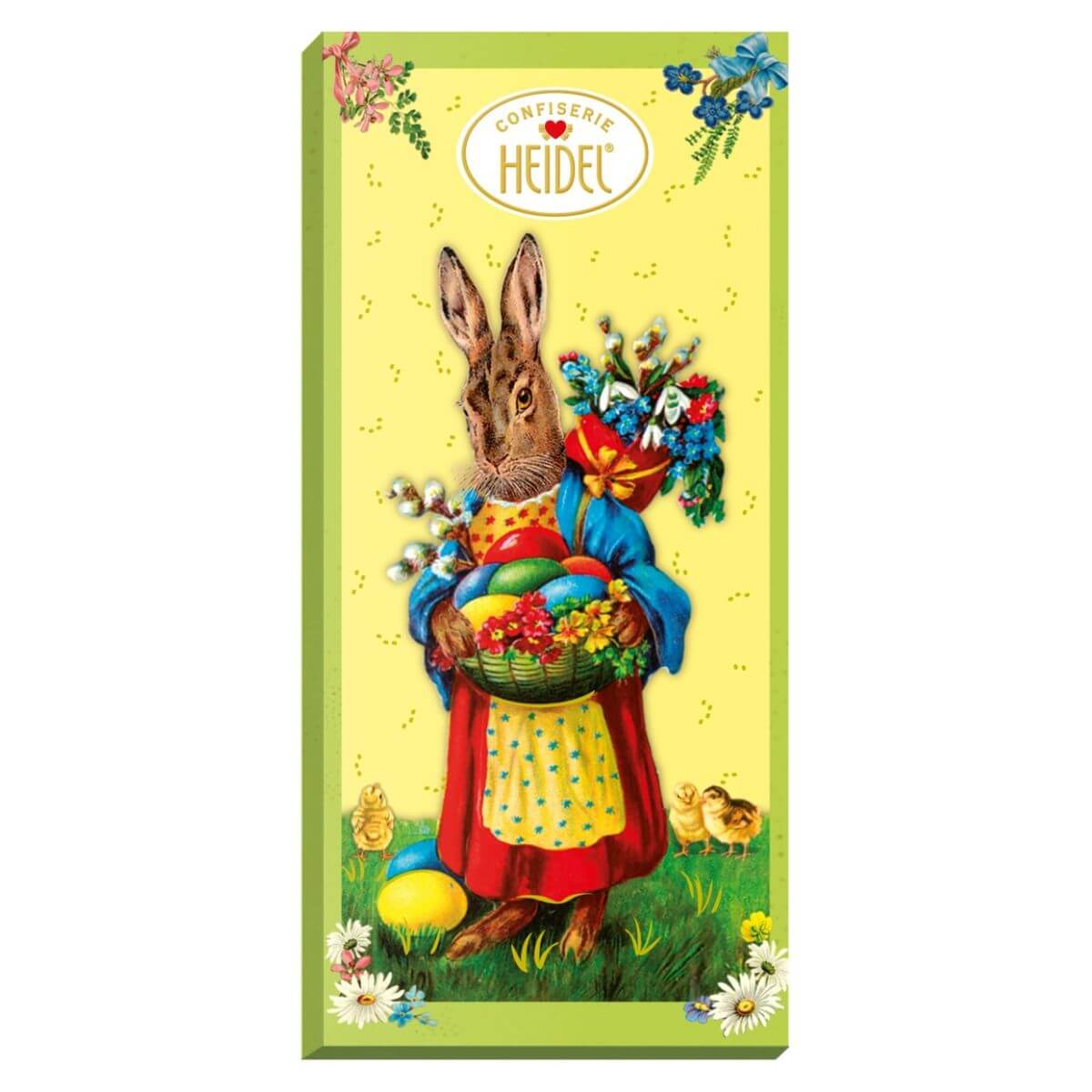Heidel Easter Nostalgia Girl Bunny Milk Chocolate Bar 100g