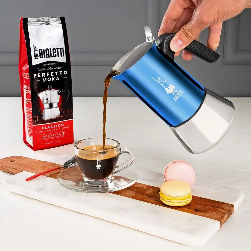 Bialetti Venus S/S Blue Stovetop Espresso