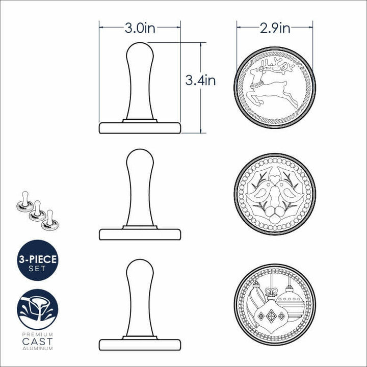 NordicWare Cookie Stamps Yuletide