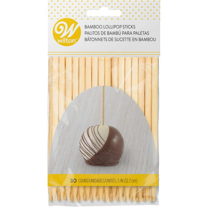 Wilton Bamboo Lollipop Sticks 5in 30pk