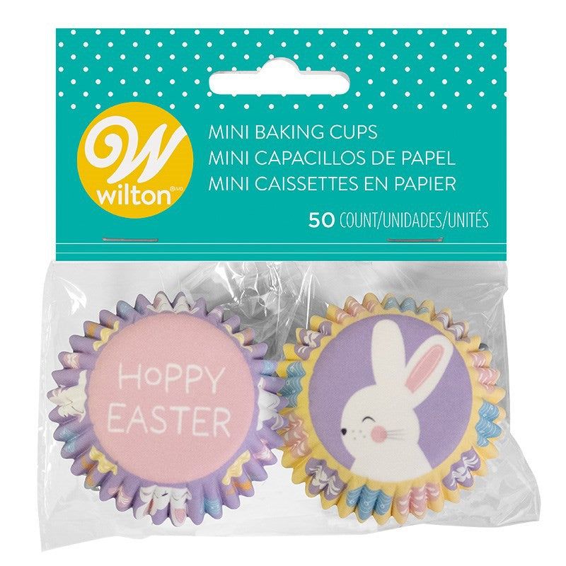 Wilton Mini Baking Cup Hoppy Easter 50ct