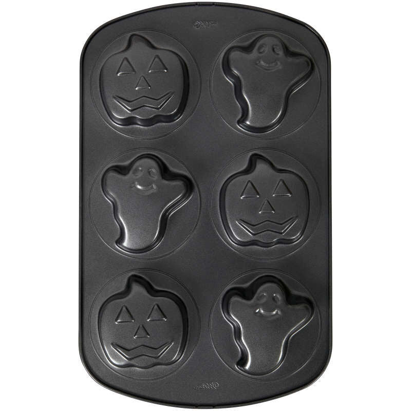 Wilton Mini Cake Pan- Ghost & Jack O'Lantern 6 cavity