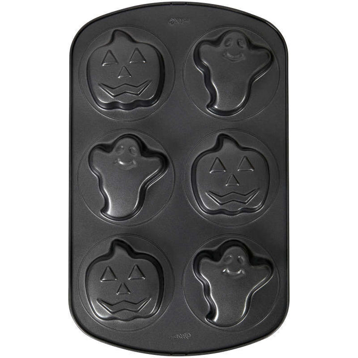 Wilton Mini Cake Pan- Ghost & Jack O'Lantern 6 cavity