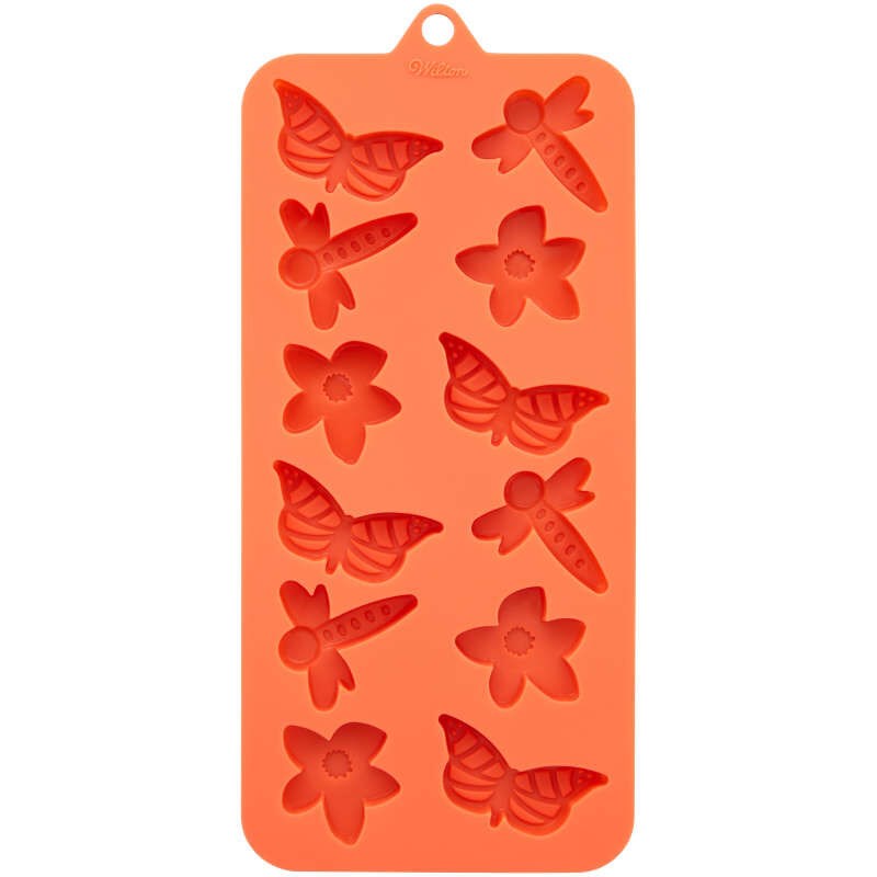 Wilton Silicone Candy Mould Floral 12cav
