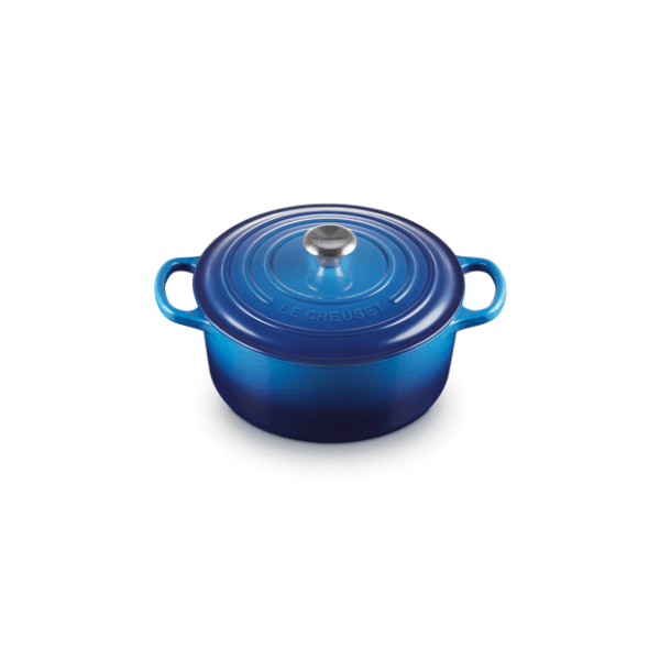 Le Creuset Signature Round Casserole Azure Blue