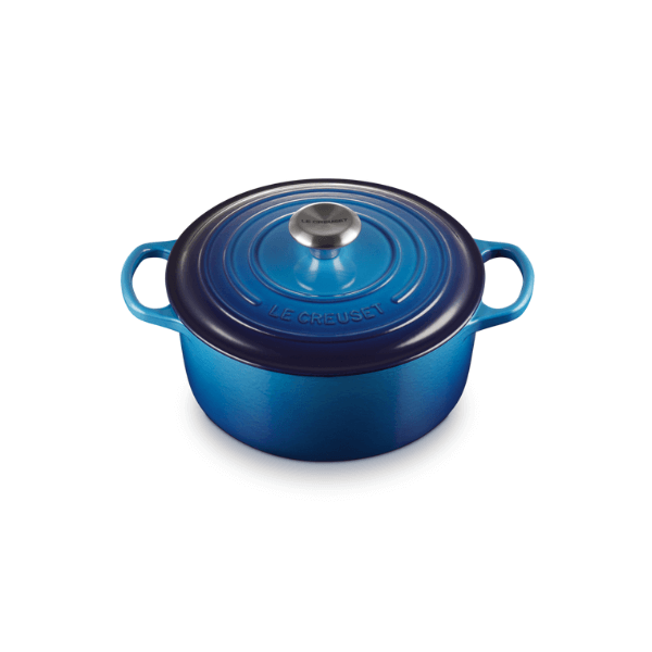 Le Creuset Signature Round Casserole Azure Blue