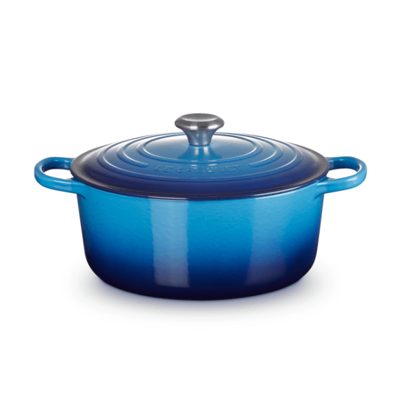 Le Creuset Signature Round Casserole Azure Blue