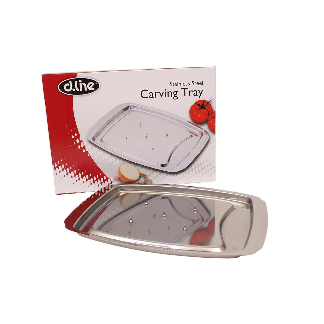 Stainless Steel Carving Tray with Spikes
