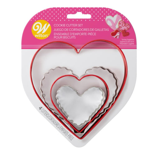 Wilton Nested Heart Cookie Cutter Set 4pc