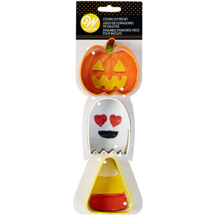 Wilton Cookie Cutter Set- Pumpkin, Ghost, Candy Corn 3pc